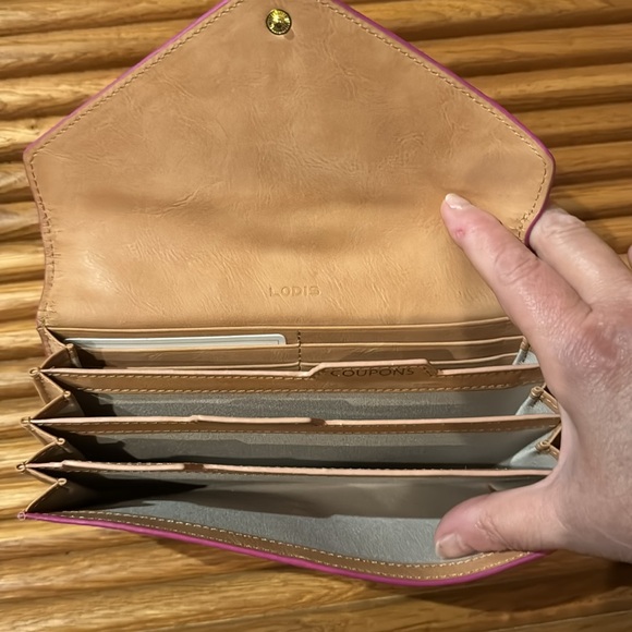 LODIS CASH COUPON RECEIPT ORGANIZER LEATHER - Picture 3 of 4